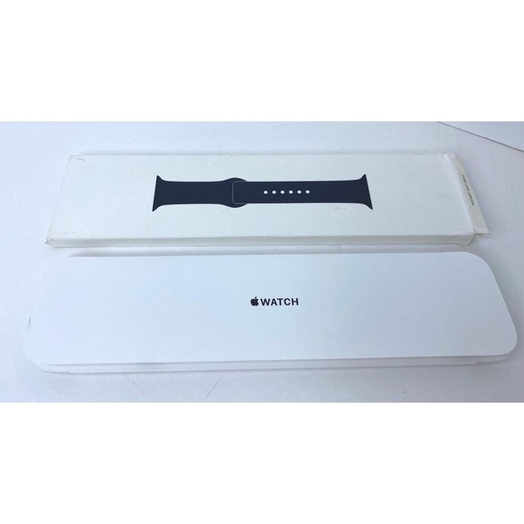 Apple Sport Band for Watch Series 7 - Midnight, Size M/L  (45mm) - Picture 1 of 16
